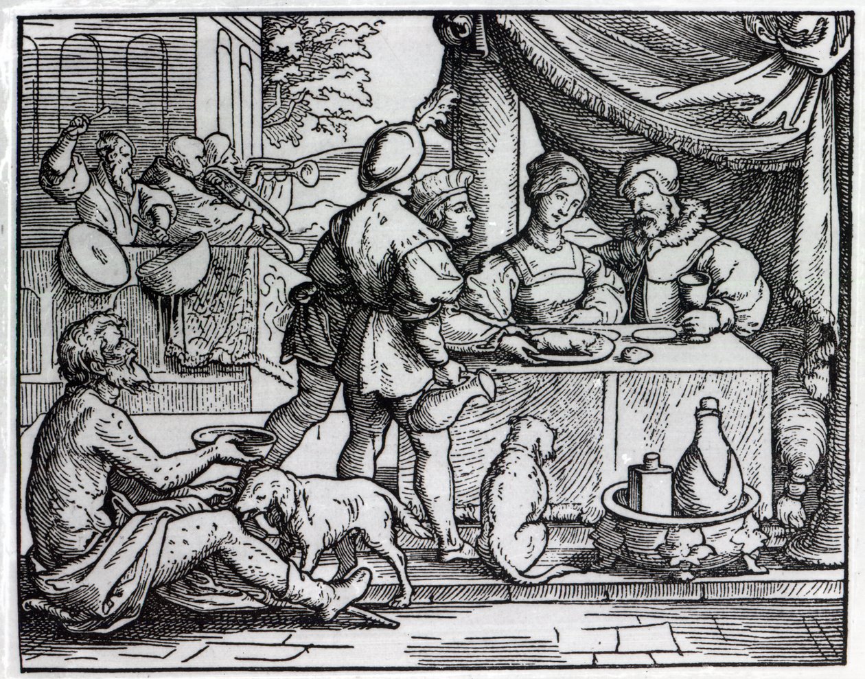 The Parable of Lazarus and Dives by German School
