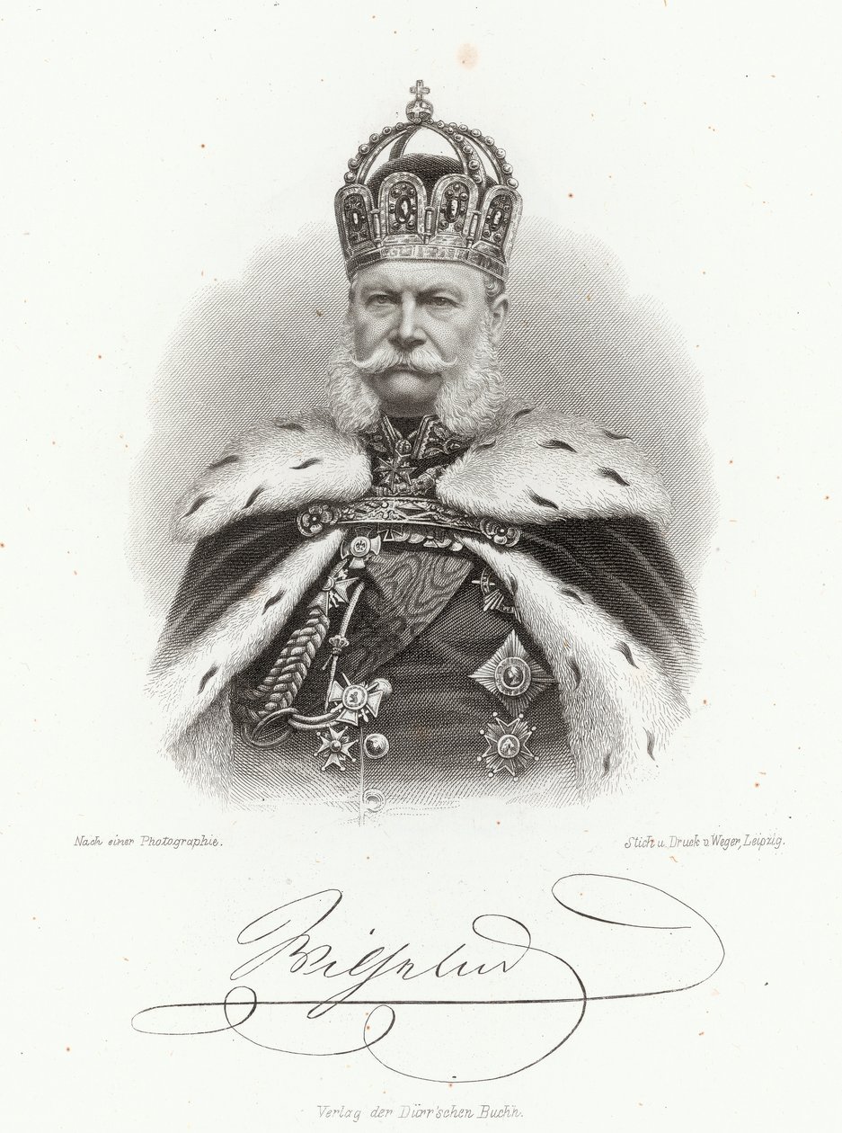 William I, King of Prussia (1830-1916) in the 
