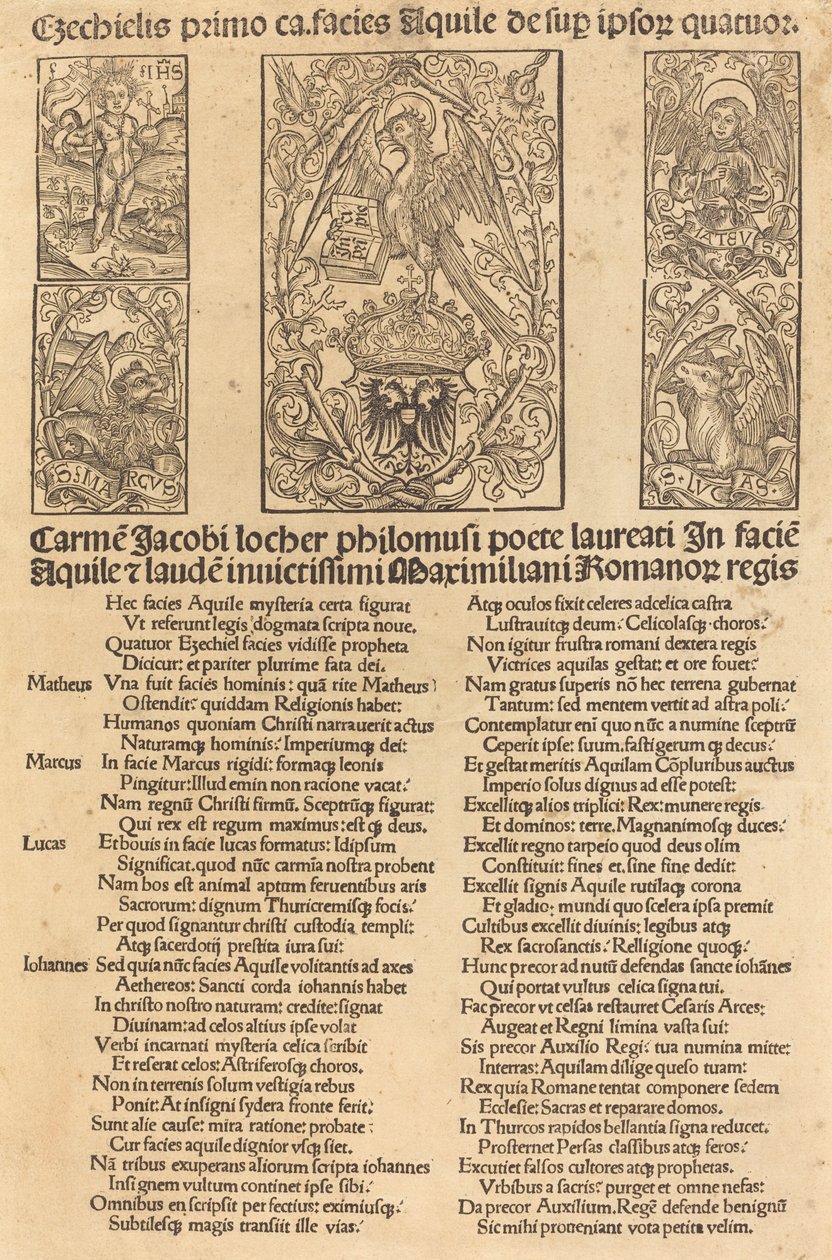 Allegory of the Eagle and Emperor Maximilian I by German 15th Century
