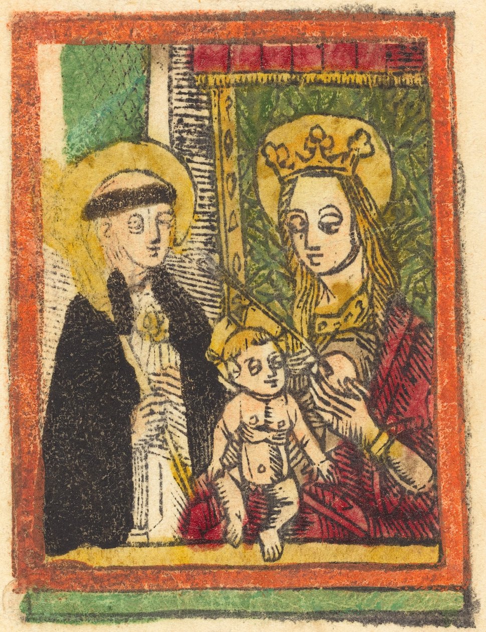Saint Bernard with the Madonna and Child by German 15th Century
