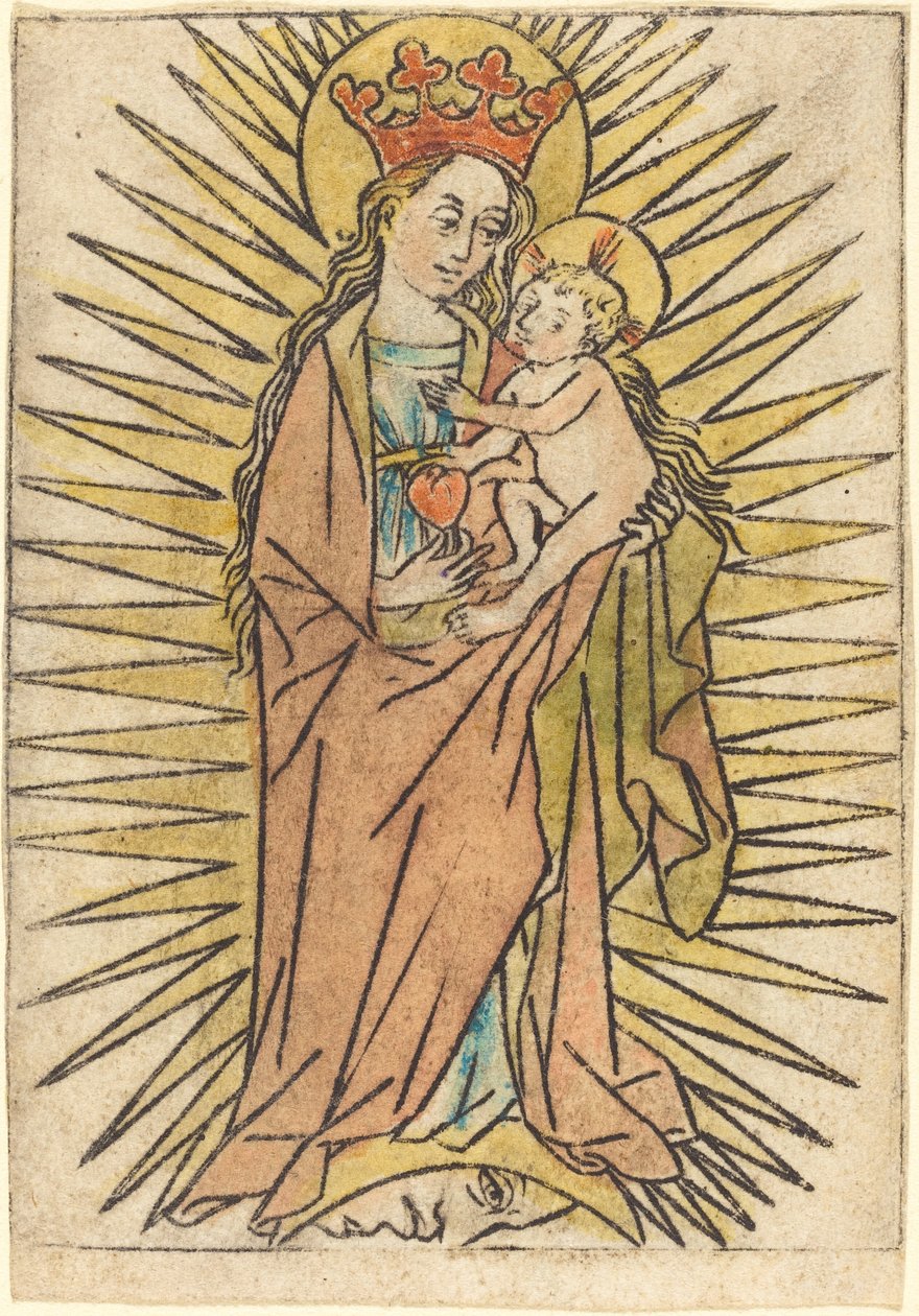 The Madonna and Child with a Pear by German 15th Century