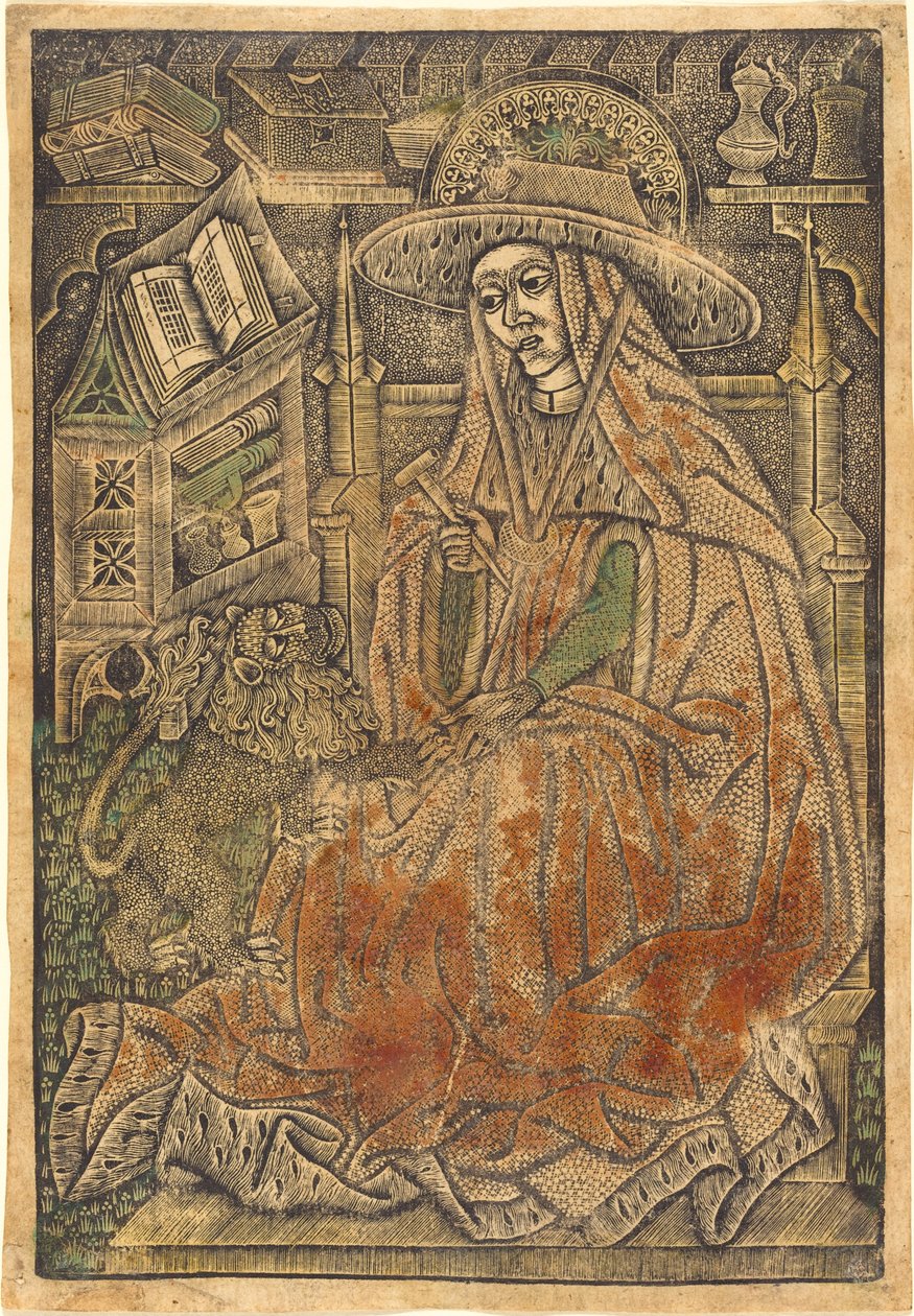 Saint Jerome in His Study by German 15th Century or Master of the Aachen Madonna