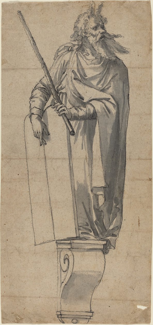 A Sculpture of Moses by German 16th Century