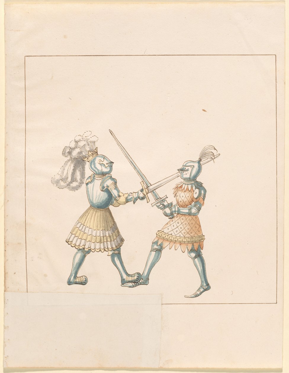 Freydal, The Book of Jousts and Tournament of Emperor Maximilian I: Combats on Foot (Jousts)(Volume III): Plate 158 by German 16th Century