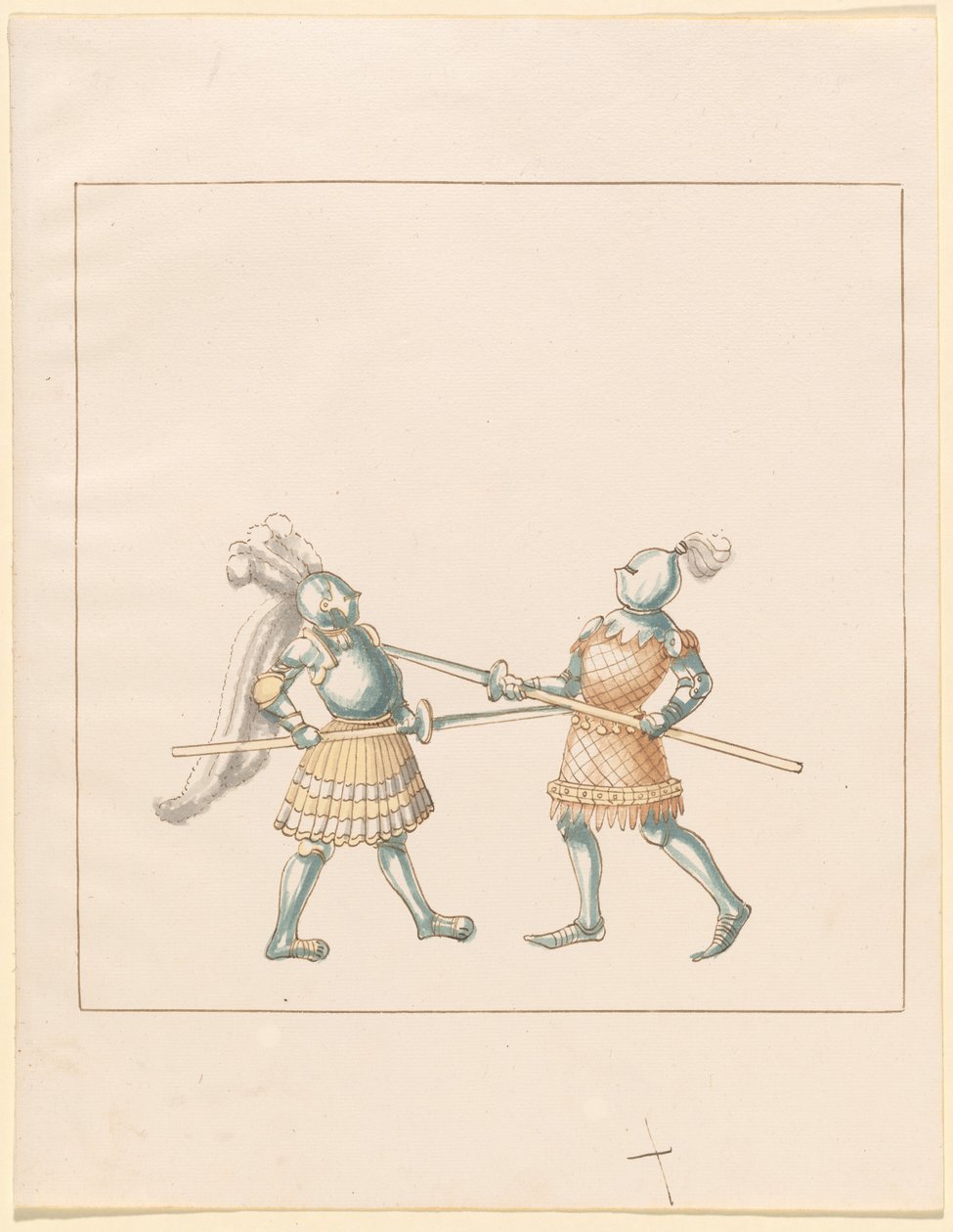 Freydal, The Book of Jousts and Tournament of Emperor Maximilian I: Combats on Foot (Jousts)(Volume III): Plate 148 by German 16th Century