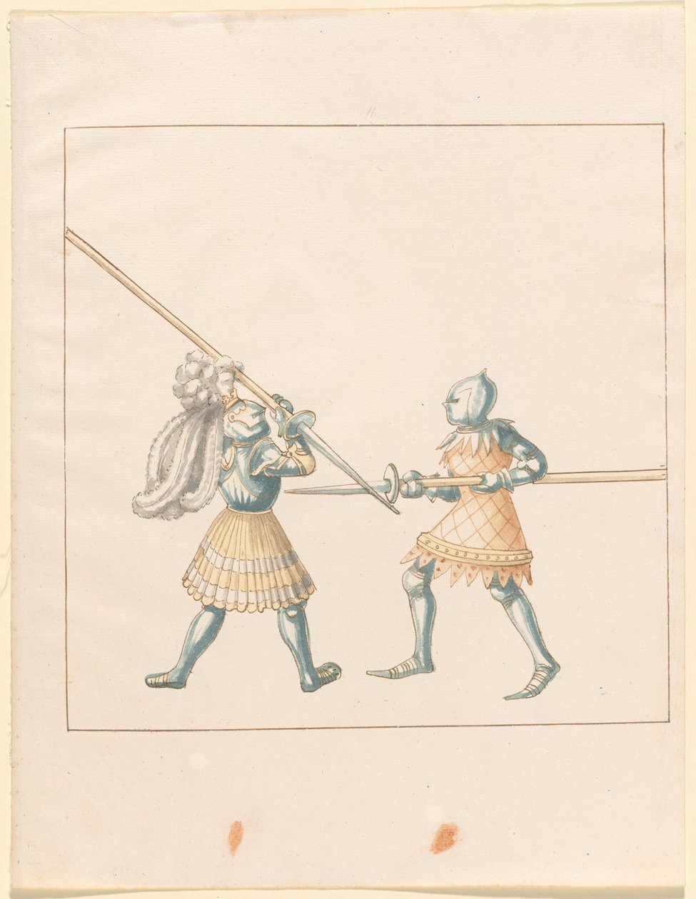 Freydal, The Book of Jousts and Tournament of Emperor Maximilian I: Combats on Foot (Jousts)(Volume III): Plate 147 by German 16th Century