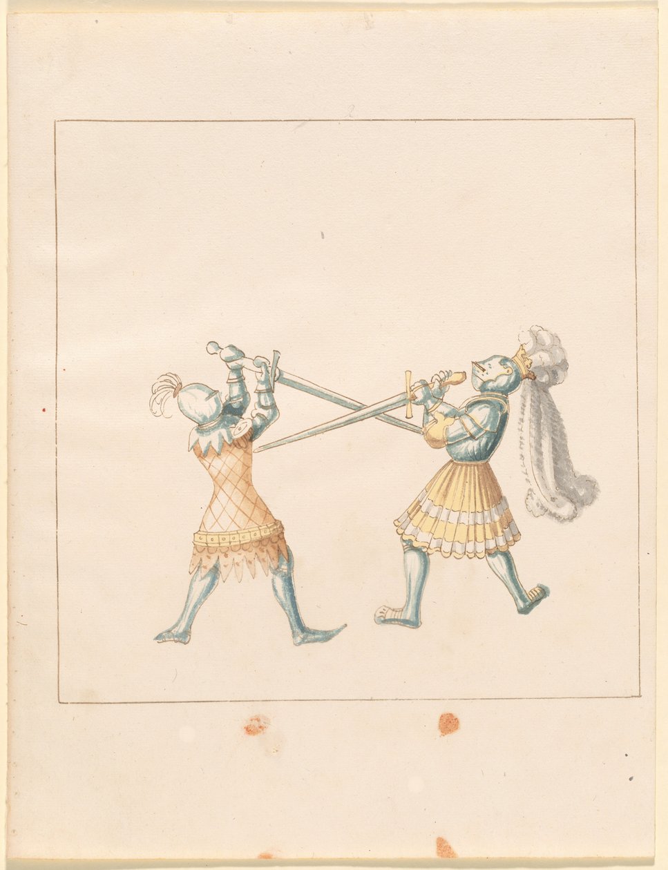 Freydal, The Book of Jousts and Tournament of Emperor Maximilian I: Combats on Foot (Jousts)(Volume III): Plate 159 by German 16th Century