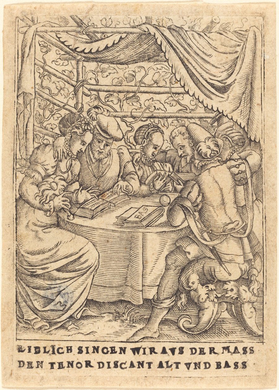 Liblich Singen Wir aus der Mass den Tenor Discant Alt und Bass by German 16th Century