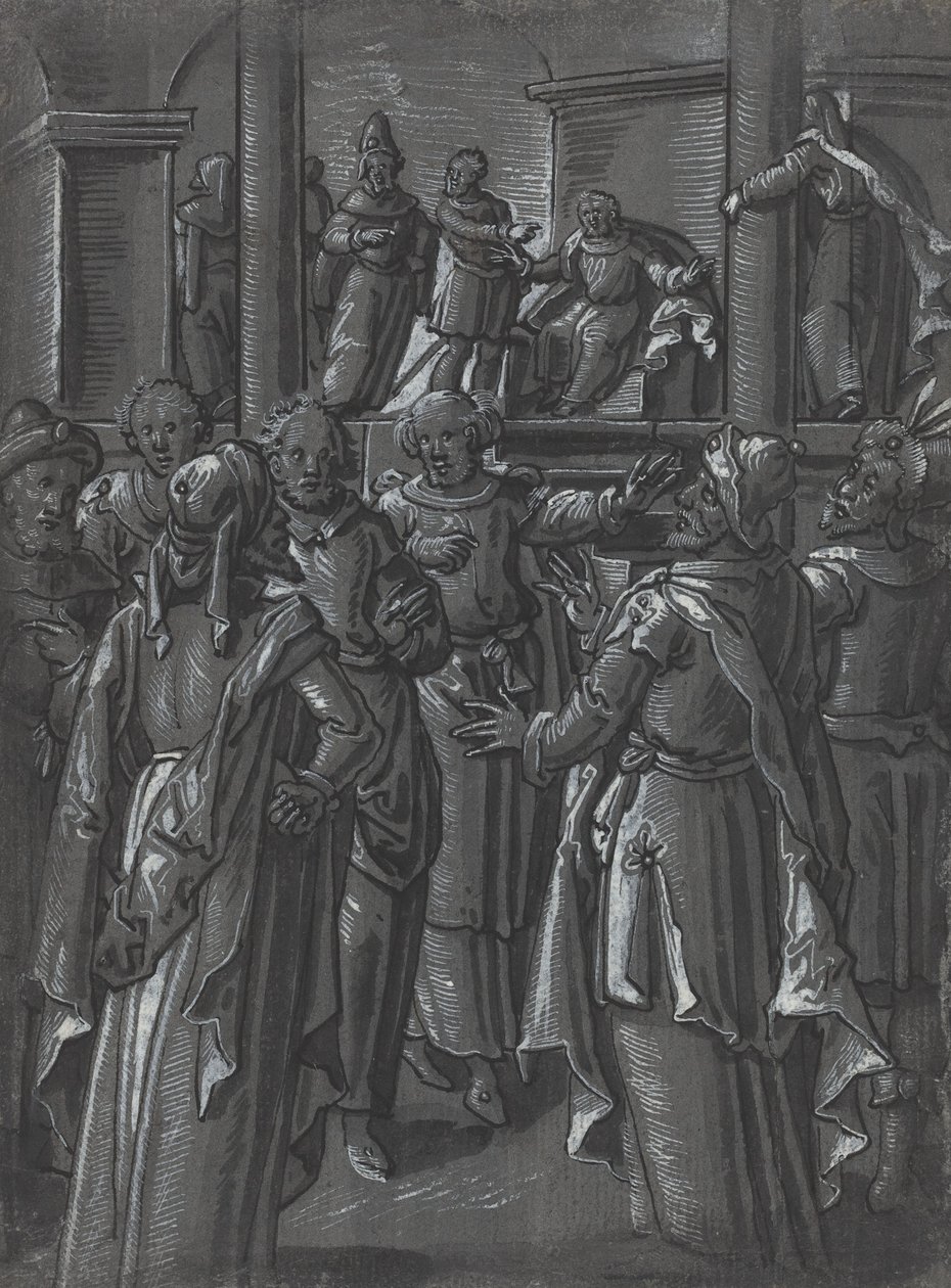 The High Priest before Pilate by German 16th Century