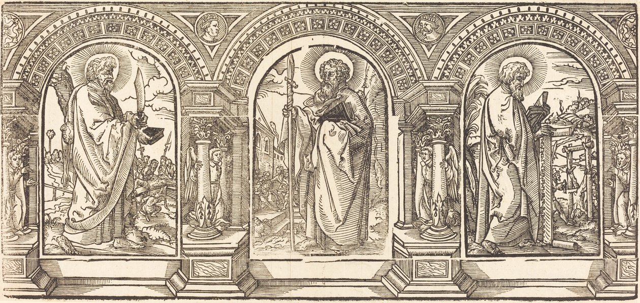 Christ and His Disciples I by German 16th Century after Martin Schongauer