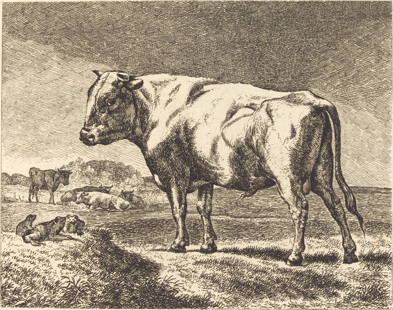 Cow by German 19th Century