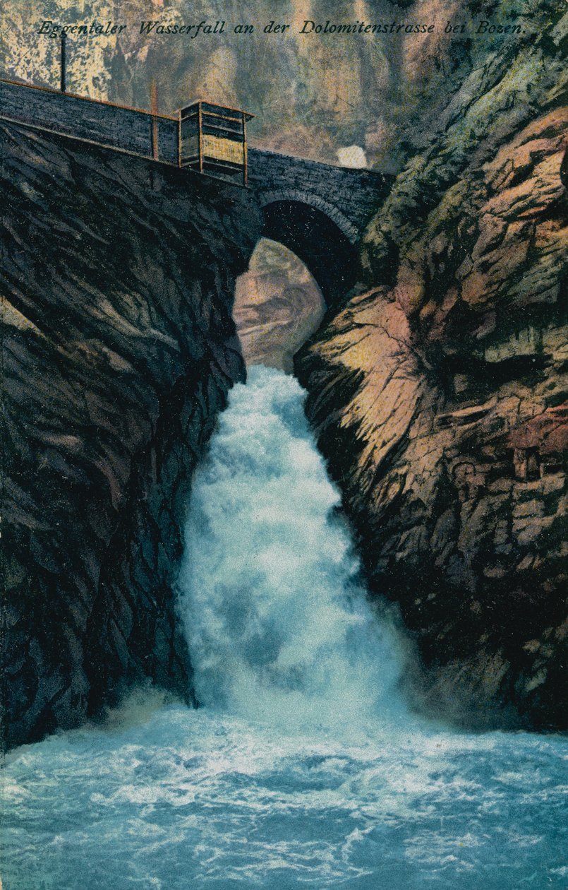Eggentaler Waterfall on the Dolomite Road near Bolzano by German Photographer