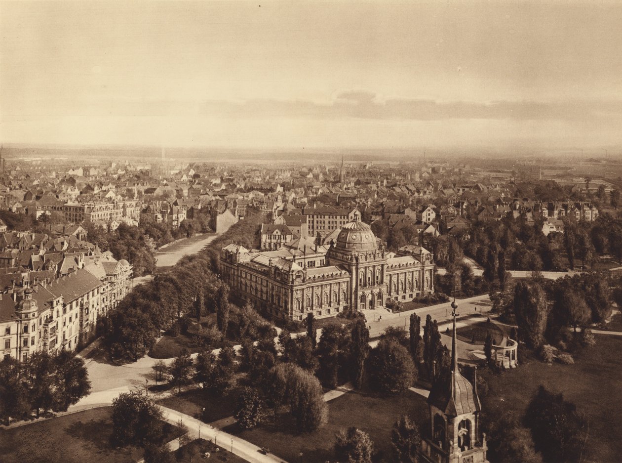 View of Hanover from the Tower of the New Town Hall by German Photographer