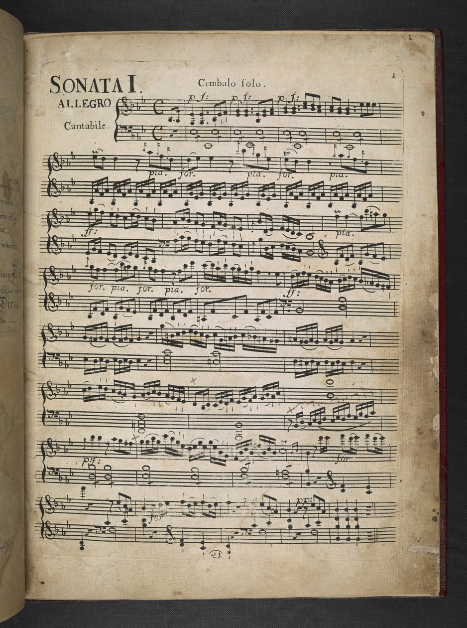 Sonata I, Musical Score, from 