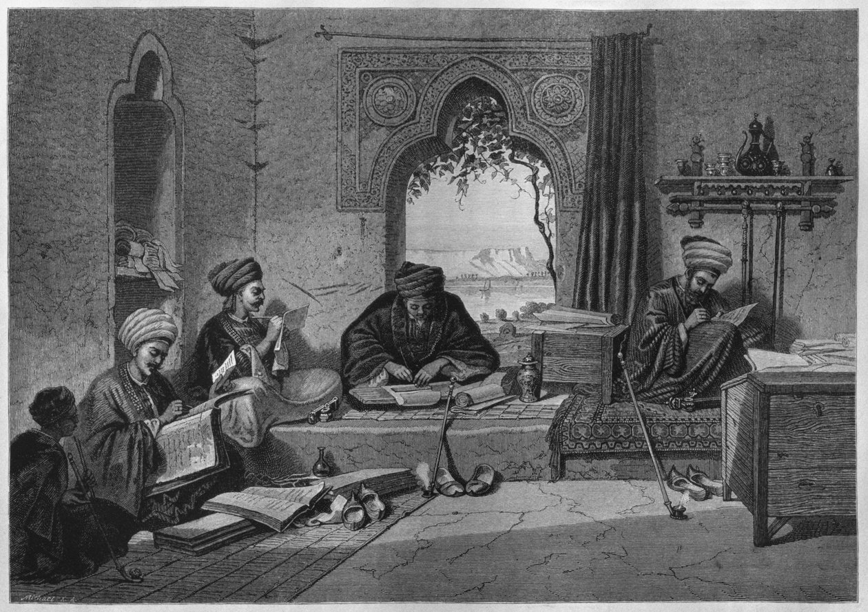 An office at Girgeh, from LEgypte by Georg Moritz Ebers, 1881 by German School