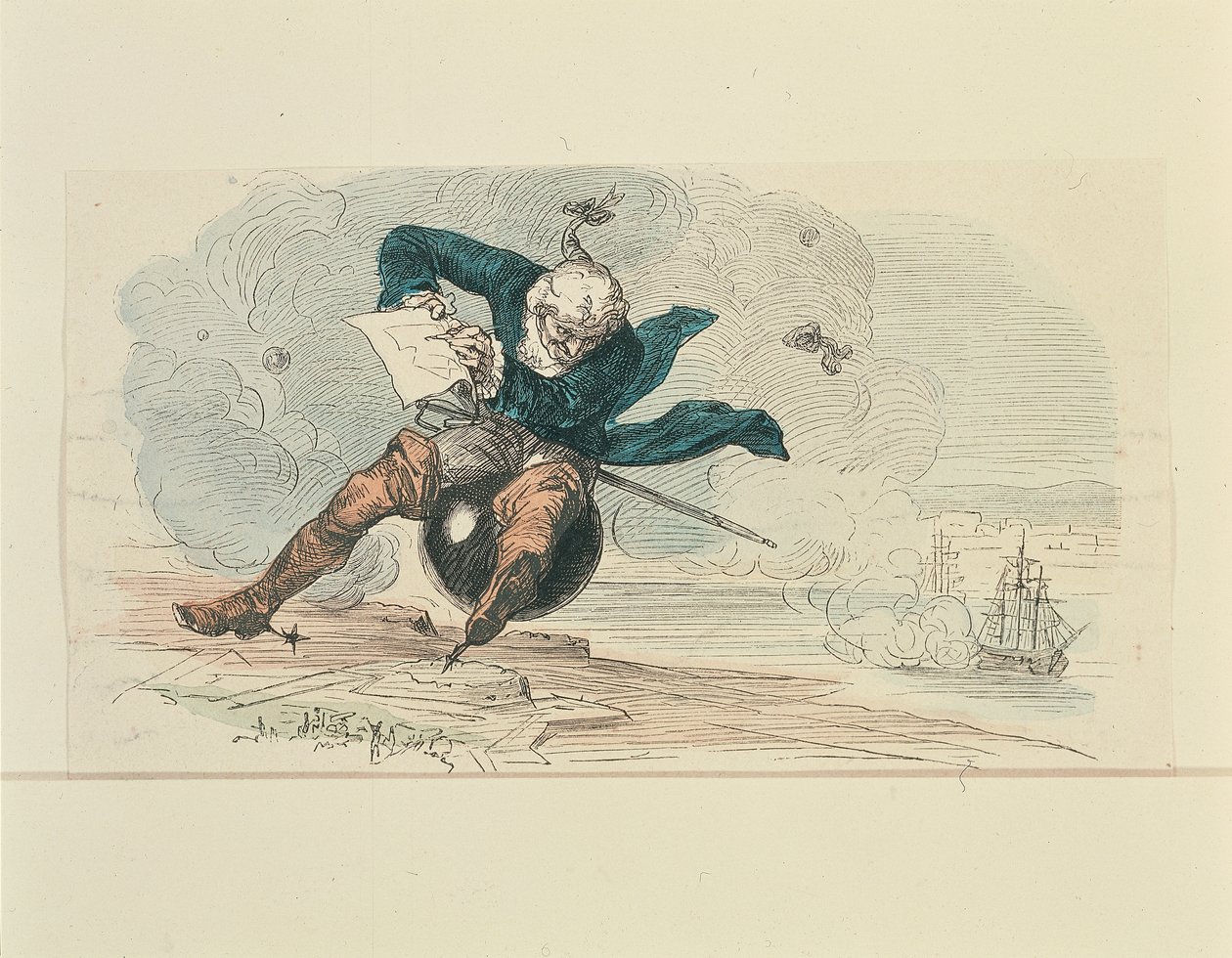 Baron Munchausen by German School