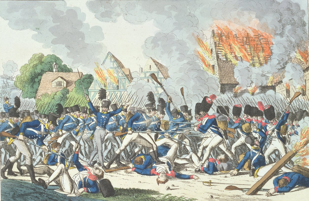 Battle of Ligny, 16th June 1815 by German School