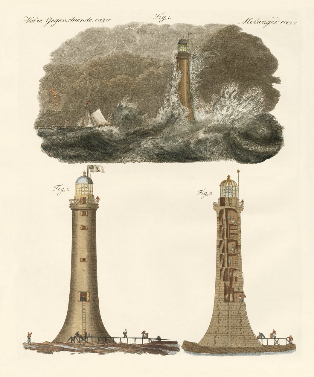 Bell Rock Lighthouse by German School