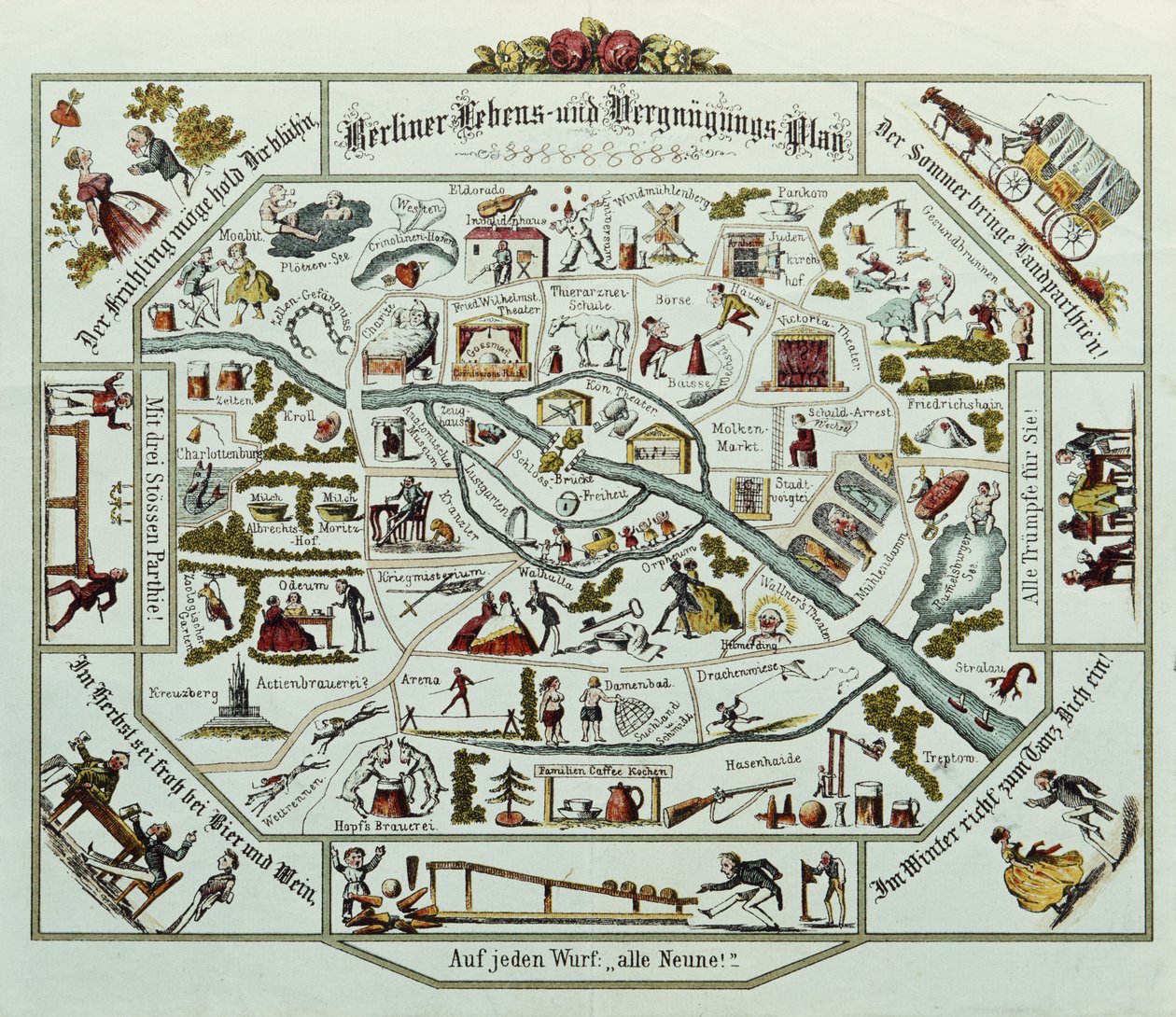 Berlin Living and Amusement Plan by German School