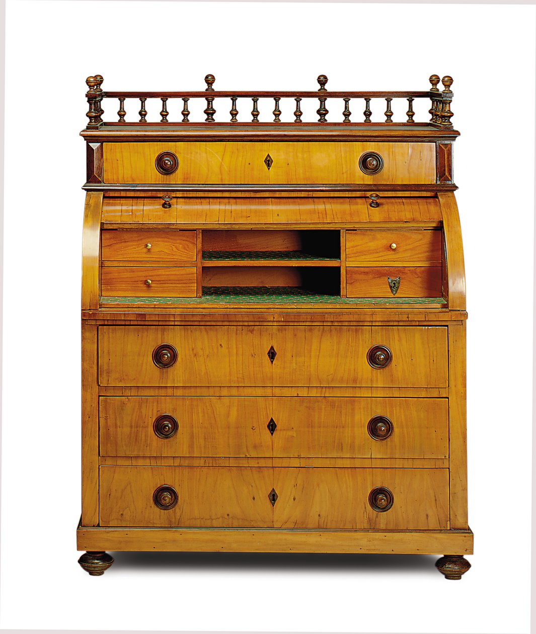 Biedermeier secretaire-commode, second quarter of the 19th century by German School