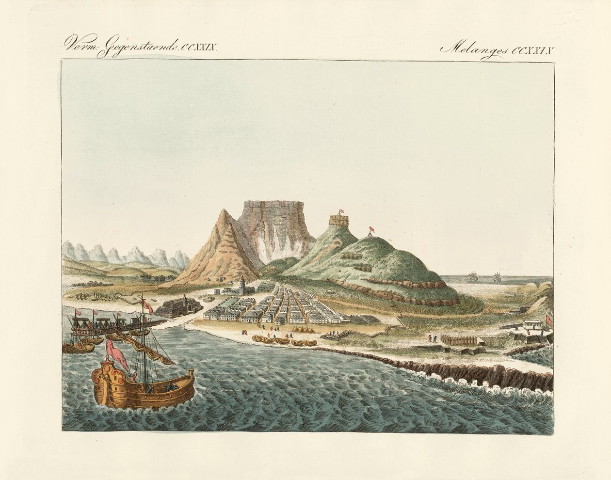 Cape Town on the Cape of Good Hope by German School