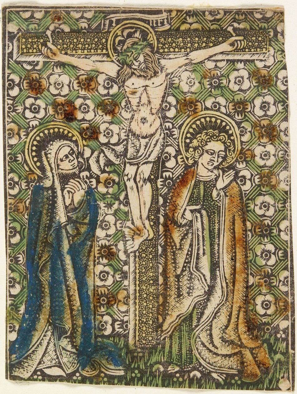 Christ on the Cross with Mary and Saint John, c.1460 by German School