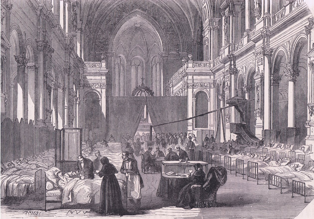 Church in Paris Converted into a Hospital by German School