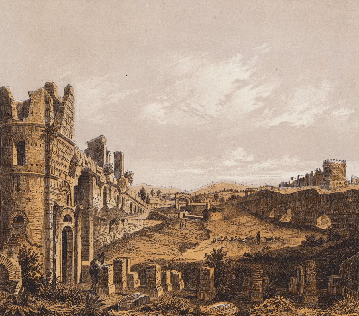 Circus of Maxentius, Rome by German School