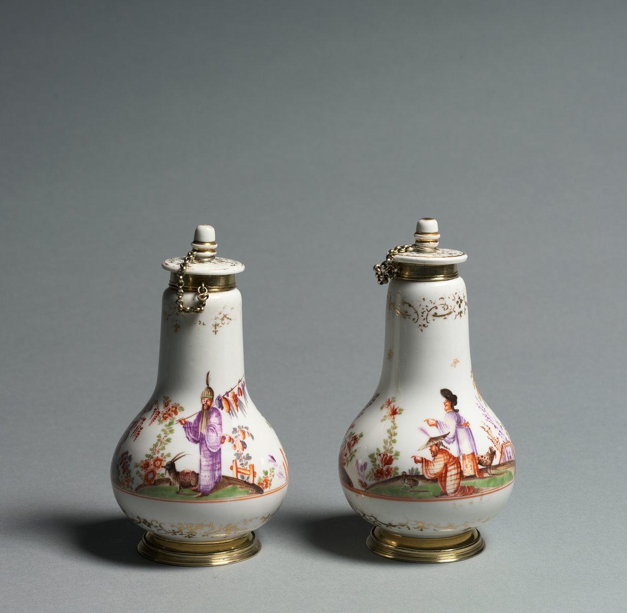 Covered Flask, Meissen Porcelain Factory, Germany, c.1720-1723 by German School