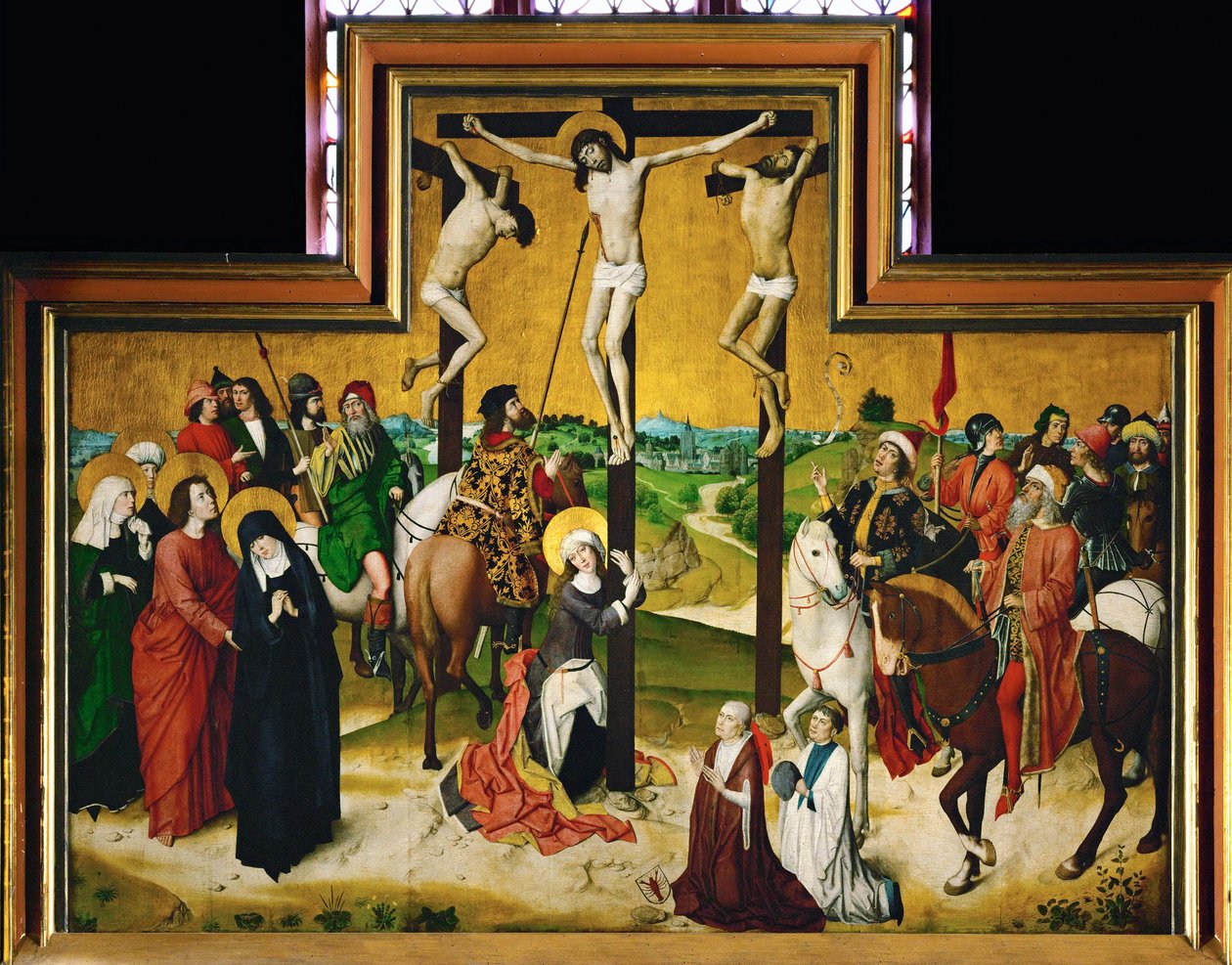 Crucifixion. Panel from an Altar by German School
