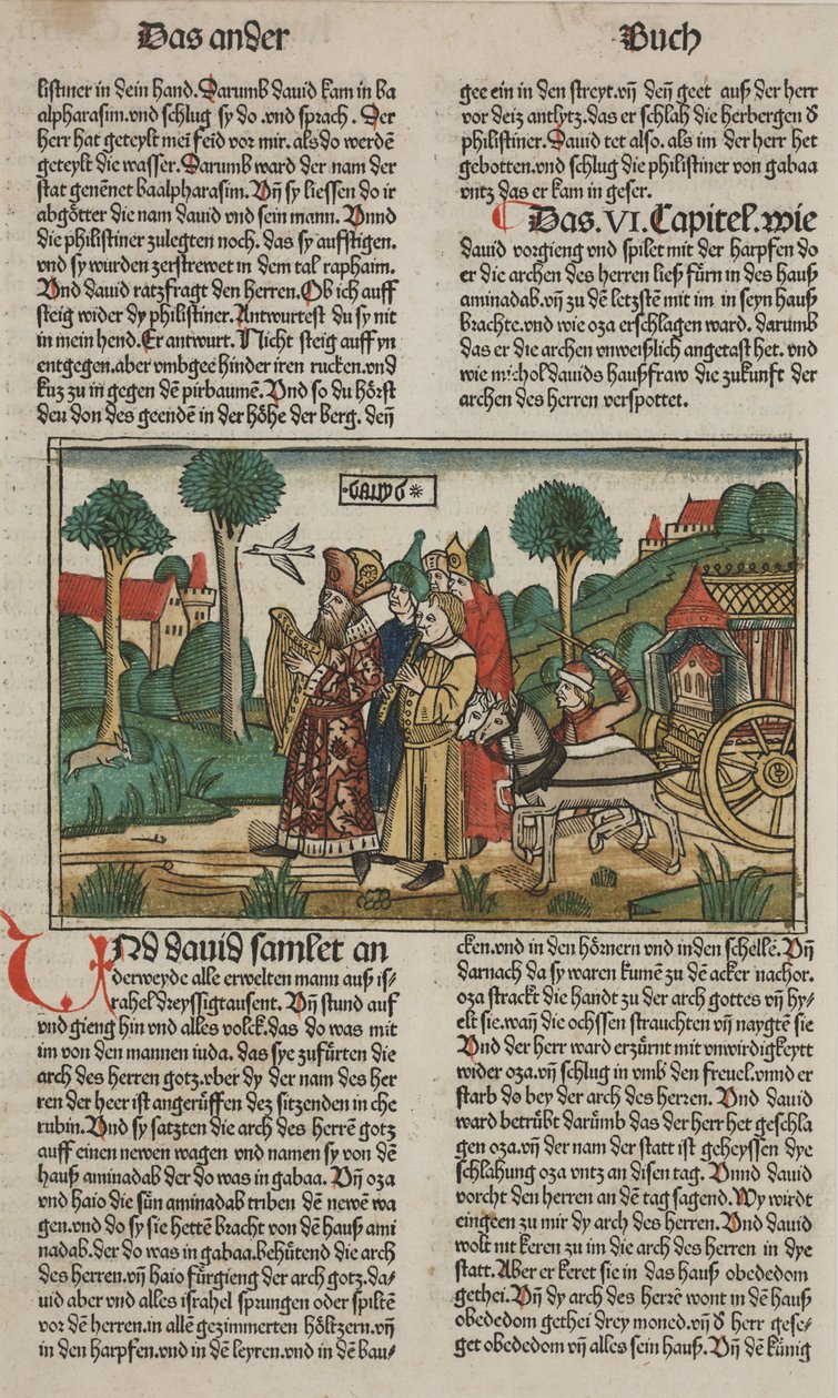 David and the Ark of the Covenant by German School
