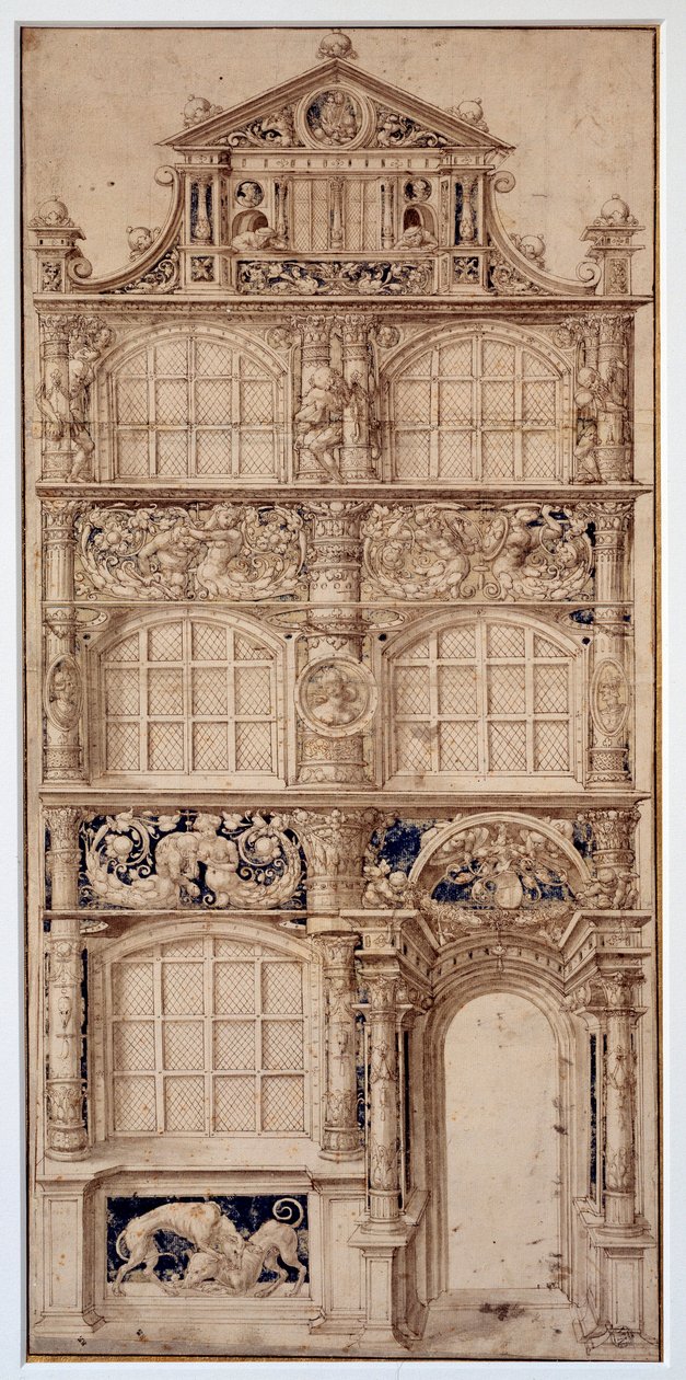 Decoration of a House Facade by German School
