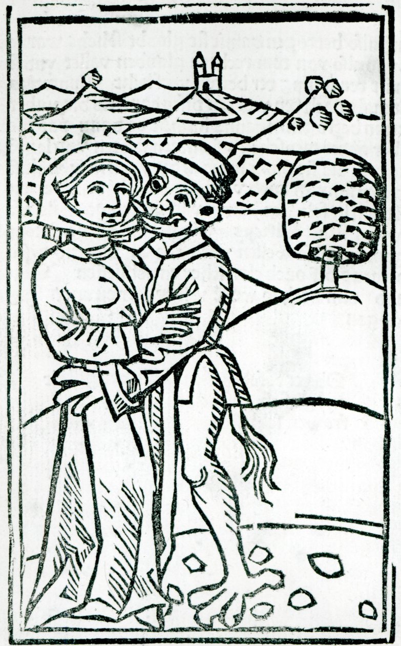 Demon Making Love to a Witch by German School
