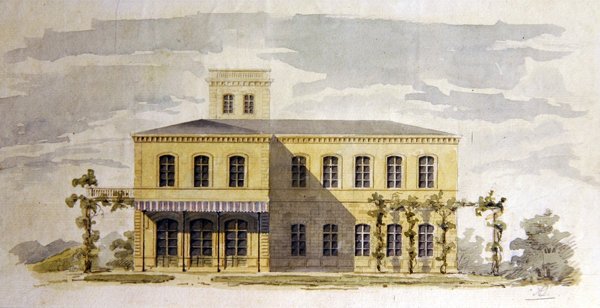 Design for an Italianate classical villa, c.1850 by German School