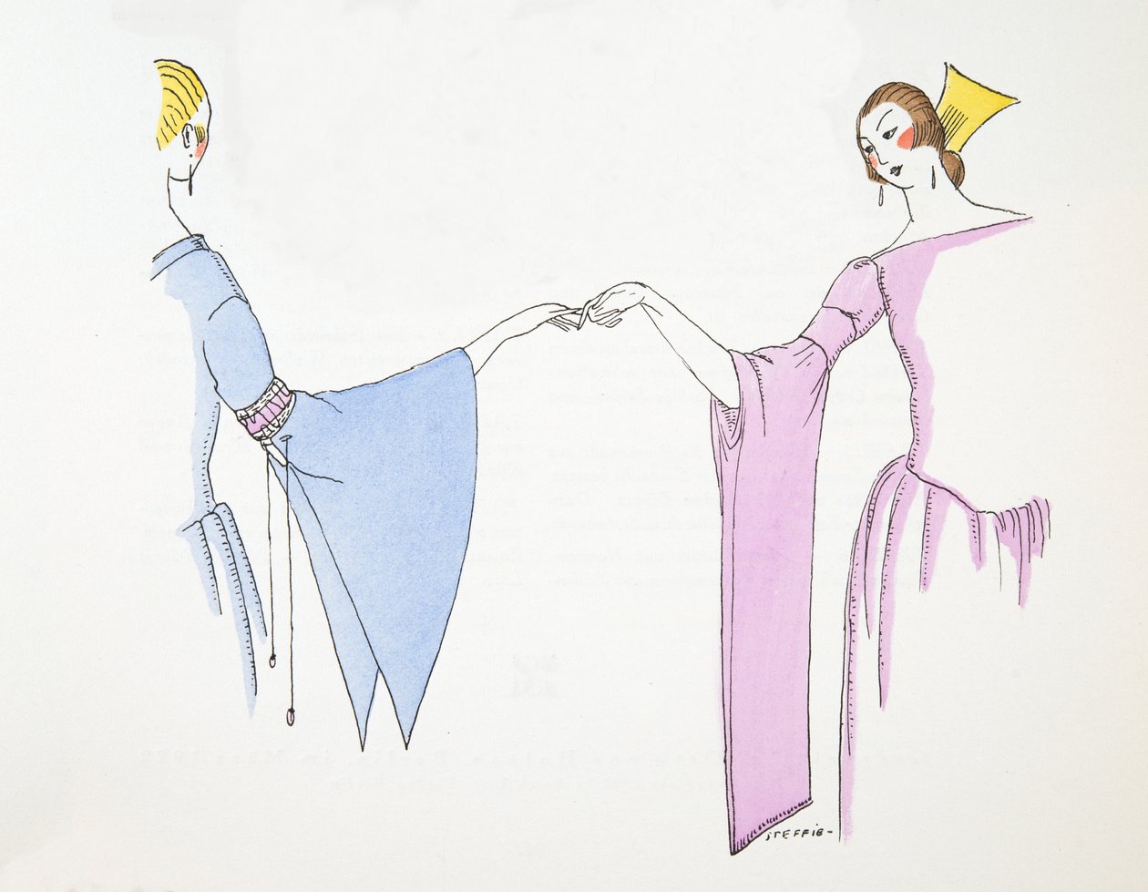 Designs for Sleeves, from Styl, pub.1922 by German School