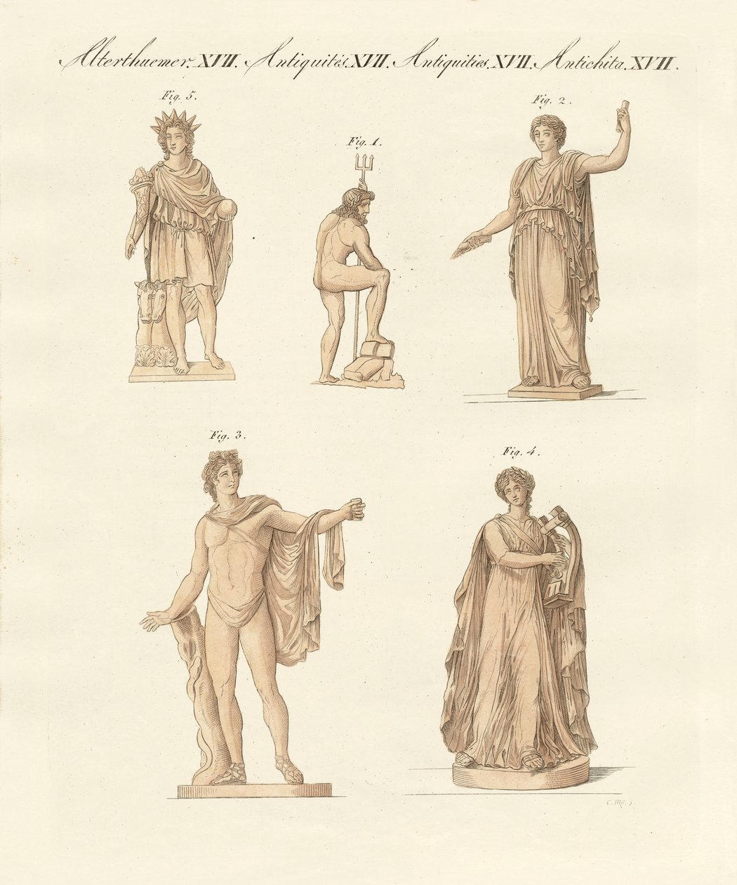 Divinities of the Greeks and Romans by German School