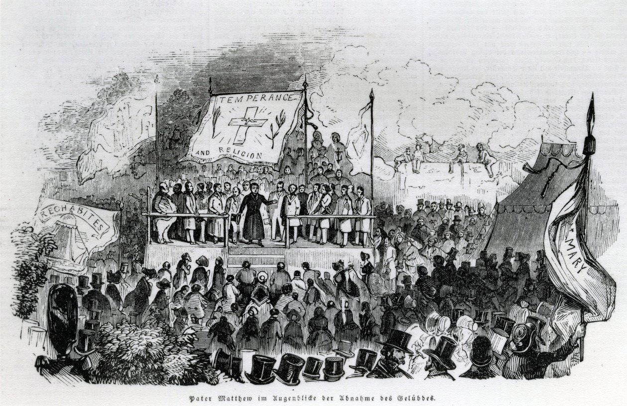 Father Matthew, Temperance and Religion, 19th Century by German School