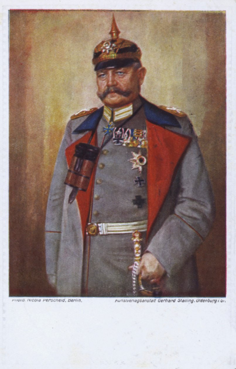 Field Marshal Paul von Hindenburg, Commander of the German Army in World War I by German School
