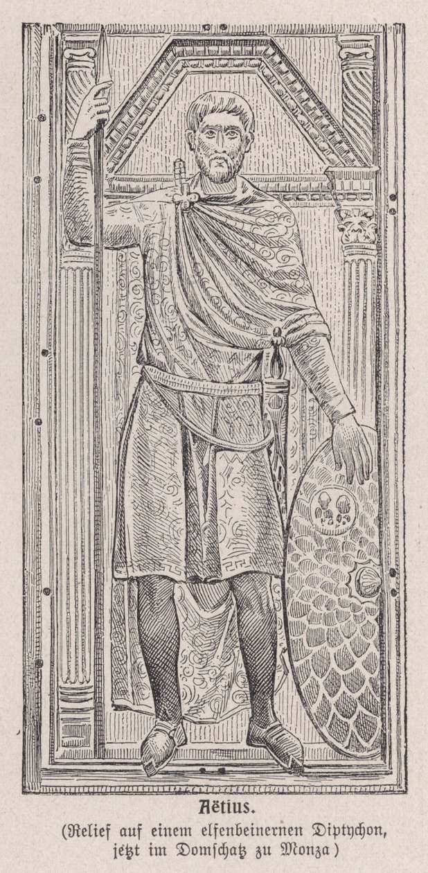 Flavius Aetius, Roman General by German School