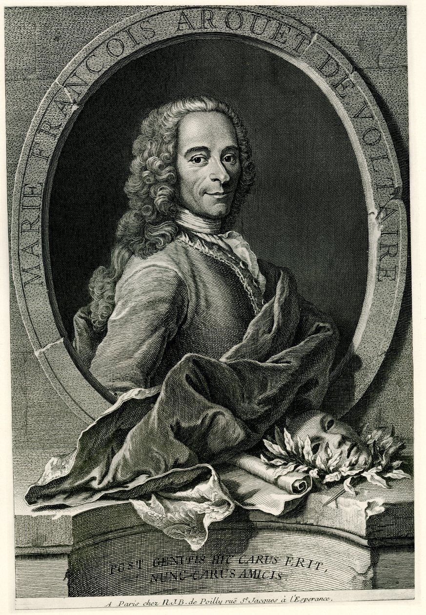 François-Marie Arouet de Voltaire by German School