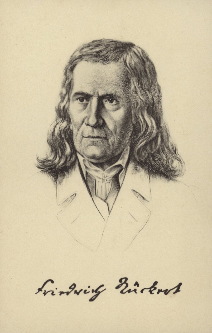 Friedrich Rueckert, German Poet, Translator and Professor of Oriental Languages by German School