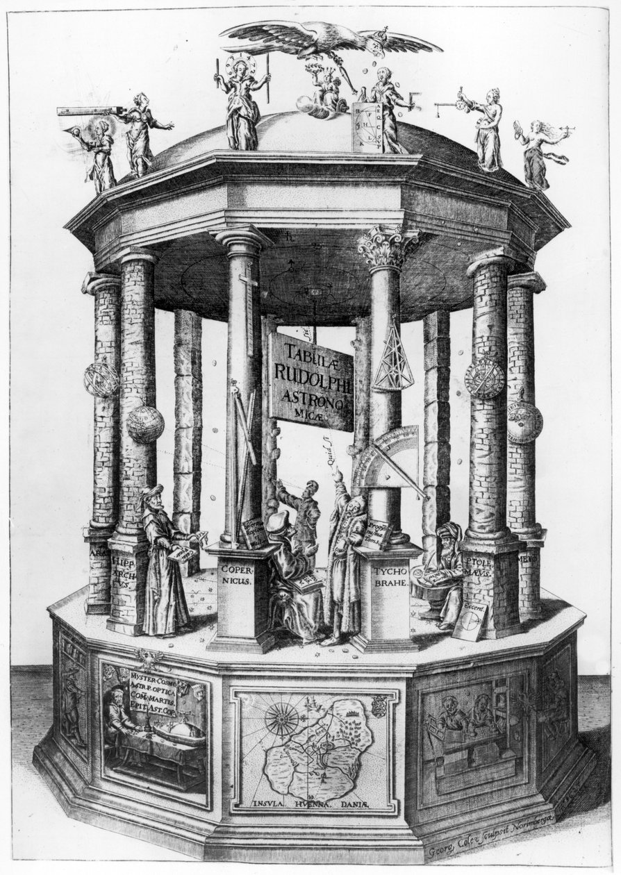 Frontispiece to The Rudolphine Tables Compiled by Johannes Kepler, Published in 1627 by German School