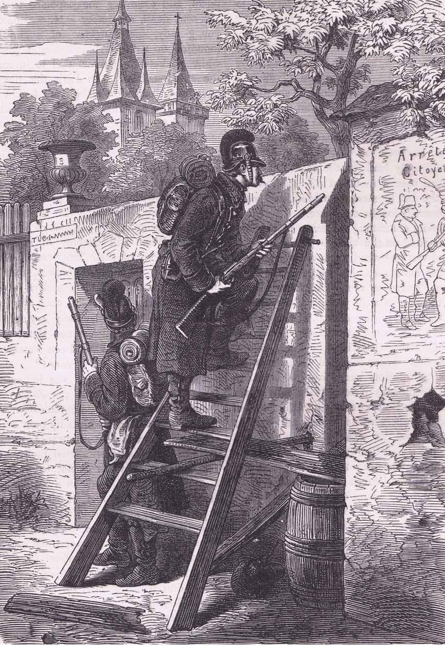 German exploring party, Cassells History of the War between France and Germany published by Cassell and Company Limited, c.1890 by German School