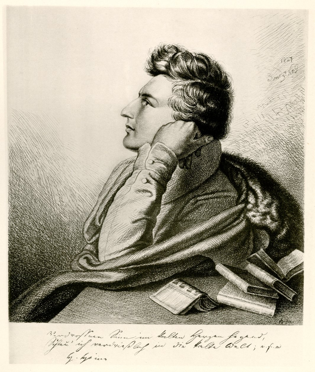 Heinrich Heine by German School