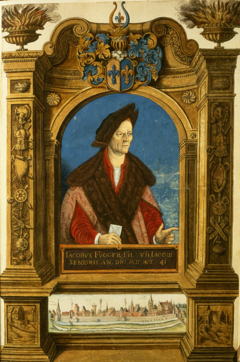 Jakob Fugger, from Geheim Ehrenbuch des Fuggerschen Geschlechts by German School