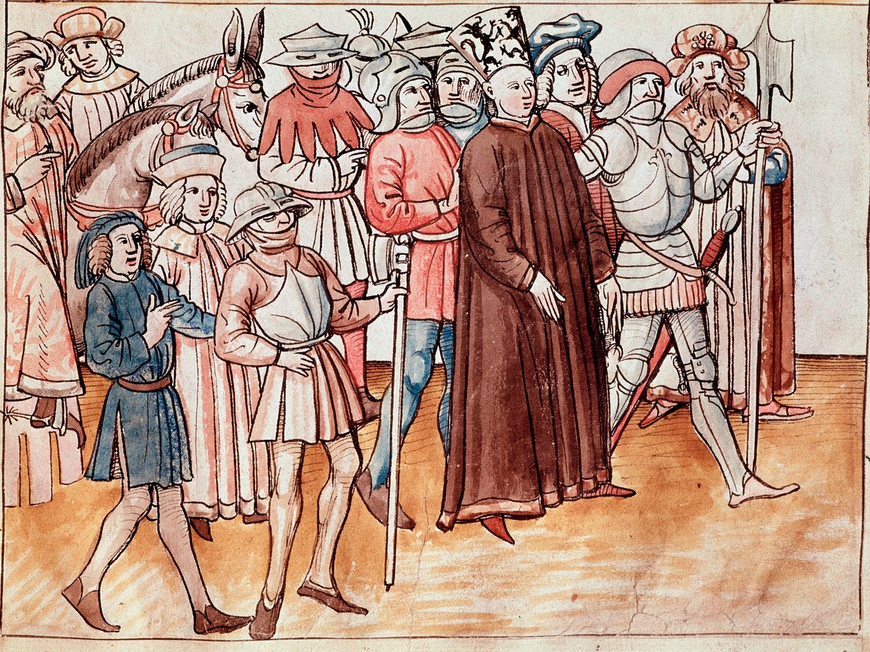 Jan Hus is Captured and Condemned to the Stake by German School