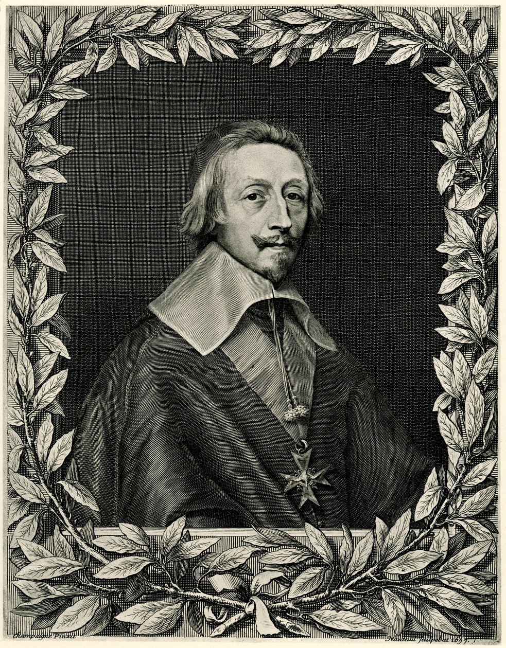 Cardinal Armand Jean Duplessis by German School