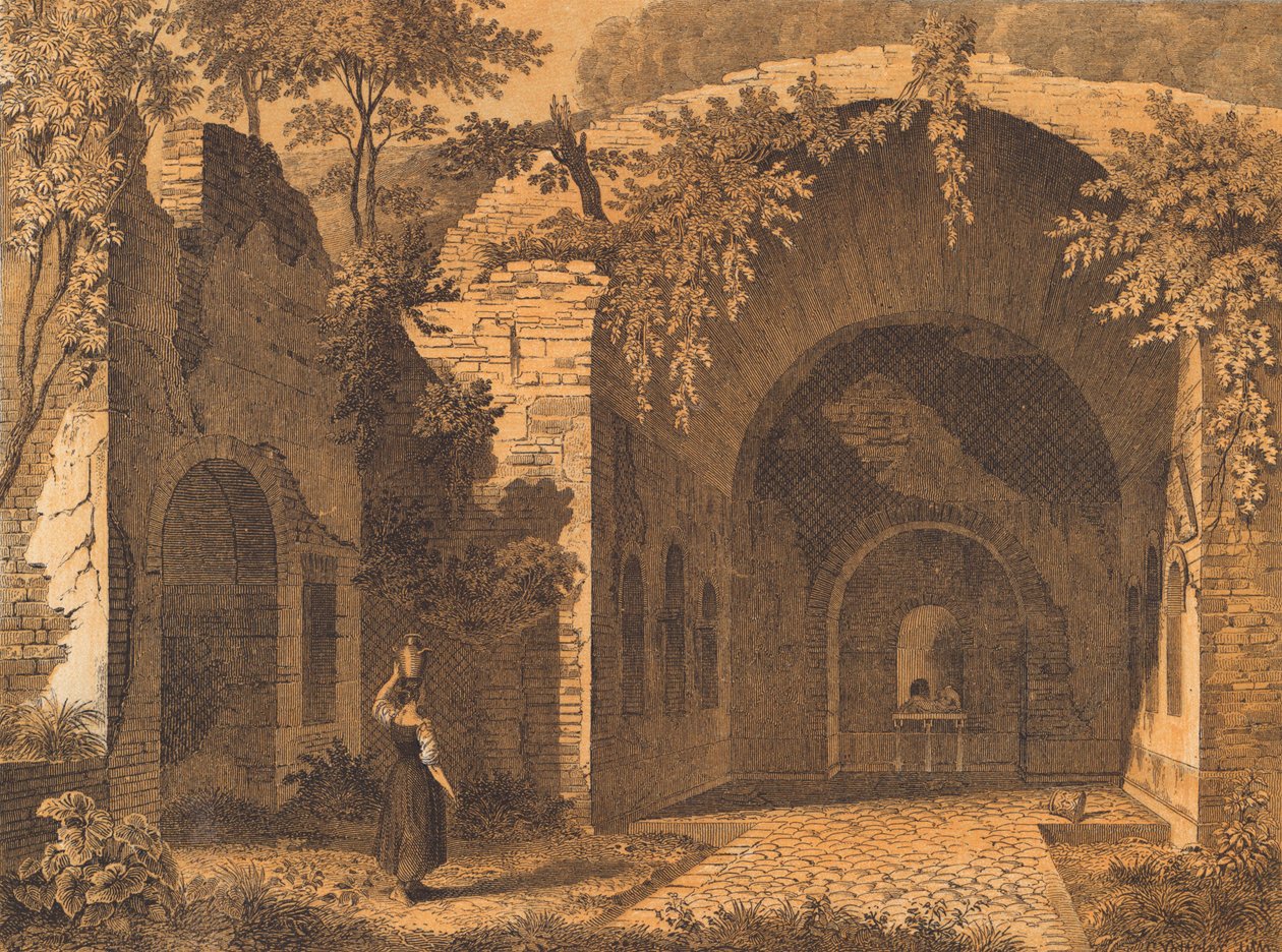 Nymphaeum of Egeria, Rome by German School