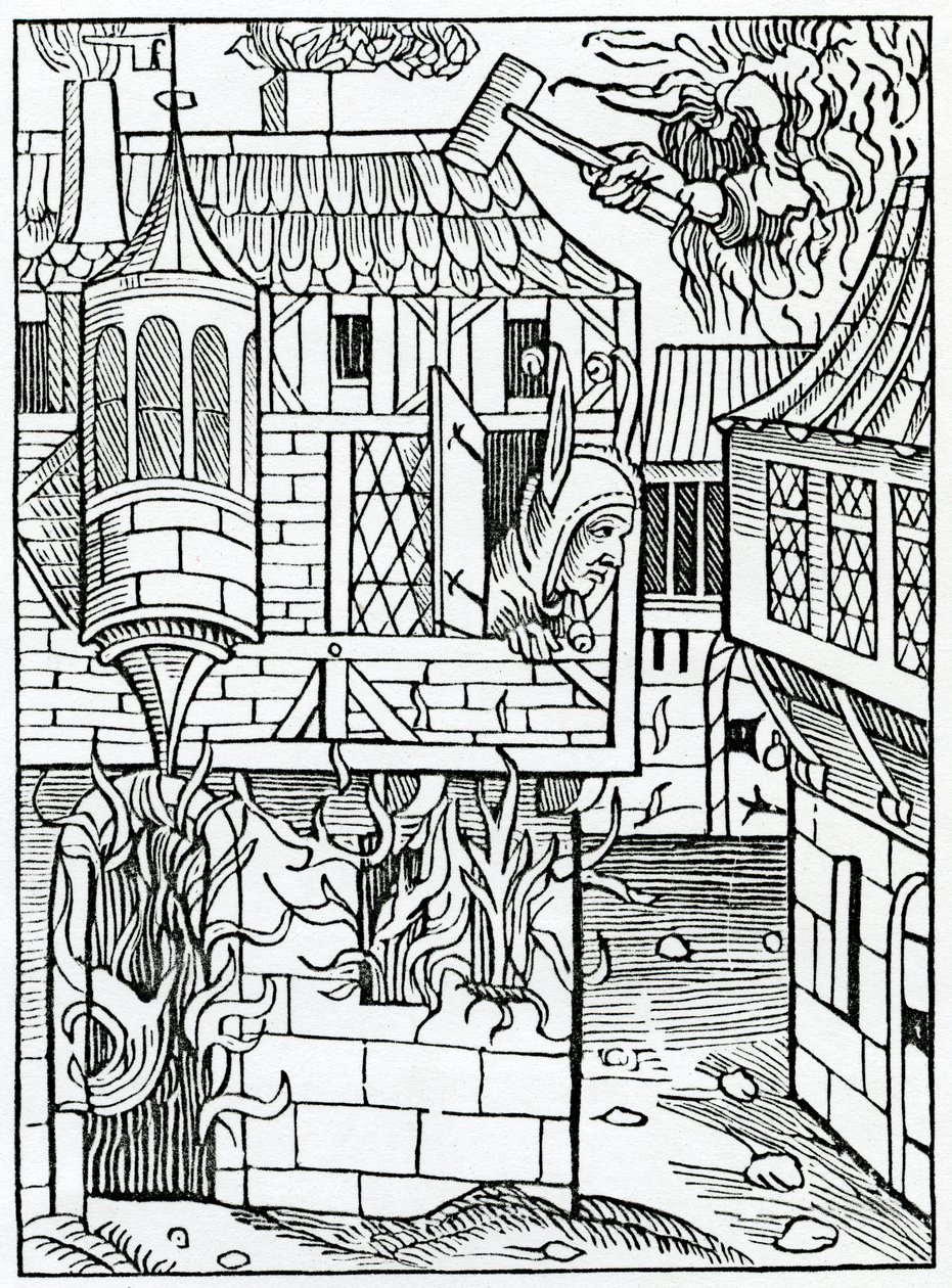 Of bostynge or hauynge confydence in fortune, illustration from Alexander Barclay