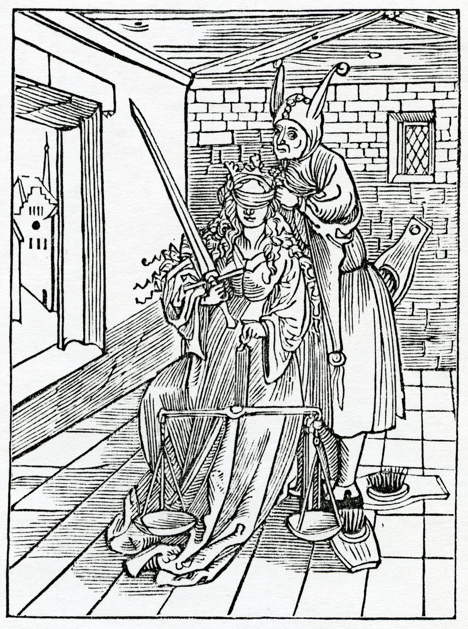 Of Great Strivers in the Law for Things of Nought, illustration from Alexander Barclay